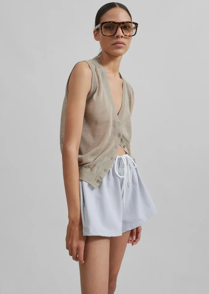 Women Loungewear The Frankie Shop Gemma Mini Lounge Shorts 8211 Grey