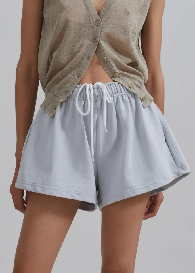 Women Loungewear The Frankie Shop Gemma Mini Lounge Shorts 8211 Grey