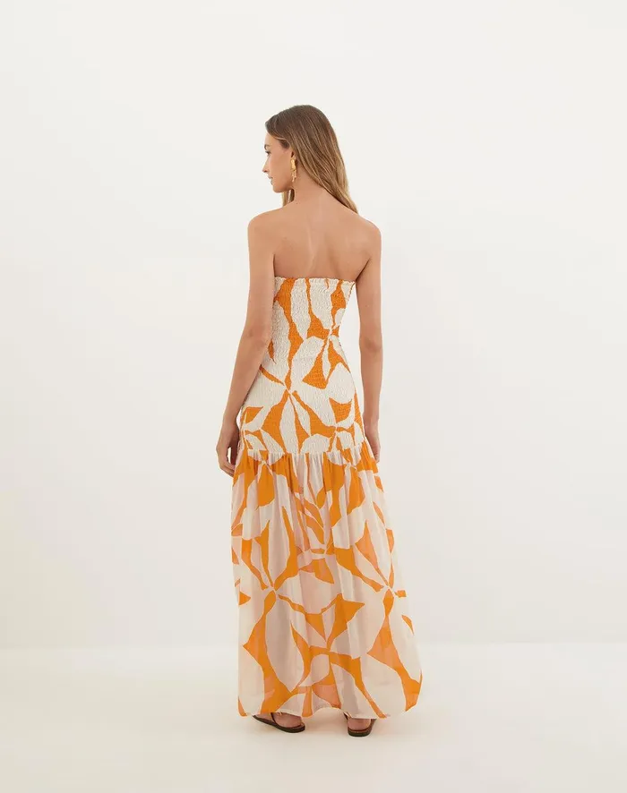 Women Maira Long Dress 8211 Bossa Sunset ViX Paula Hermanny Dresses
