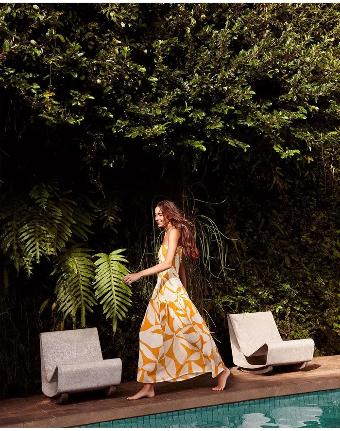 Women Maira Long Dress 8211 Bossa Sunset ViX Paula Hermanny Dresses