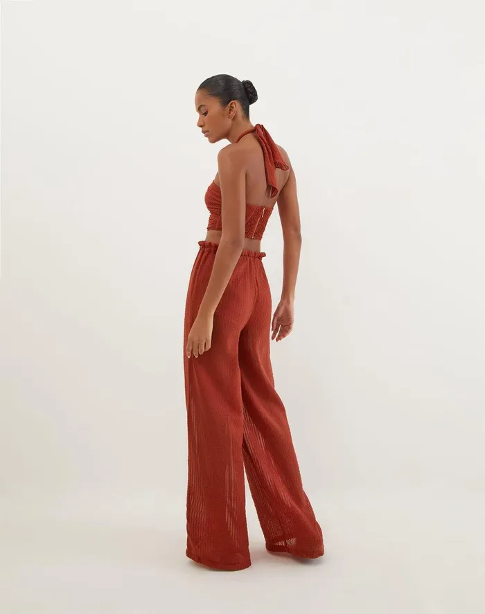 Women Marge Detail Top 8211 Redwood ViX Paula Hermanny Matching Sets