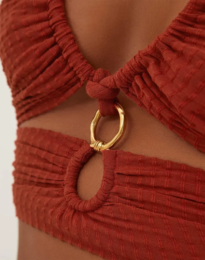Women Marge Detail Top 8211 Redwood ViX Paula Hermanny Matching Sets