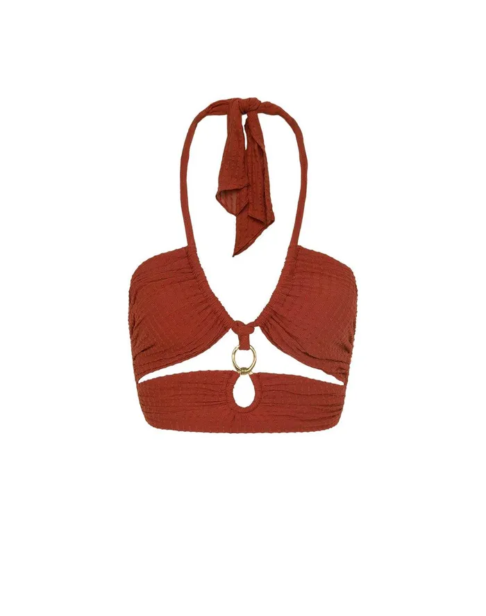 Women Marge Detail Top 8211 Redwood ViX Paula Hermanny Matching Sets