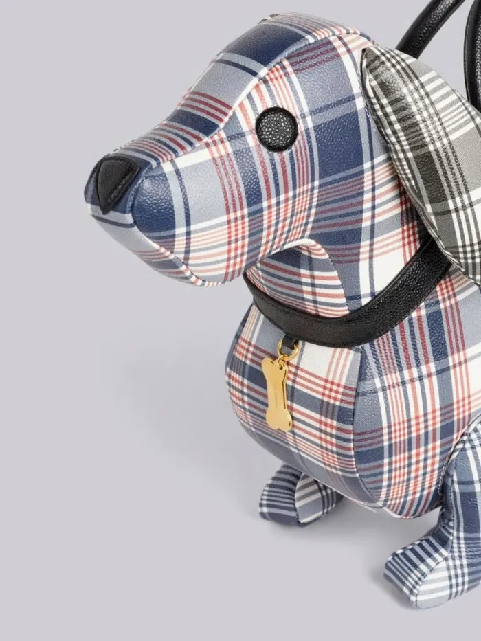 WomenMen Multicolor Madras Printed Caviar Hector Bag Rwbwht Thom Browne Handbags and Totes