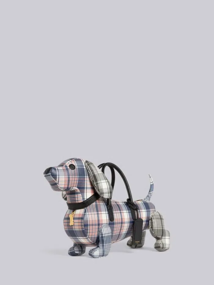 WomenMen Multicolor Madras Printed Caviar Hector Bag Rwbwht Thom Browne Handbags and Totes