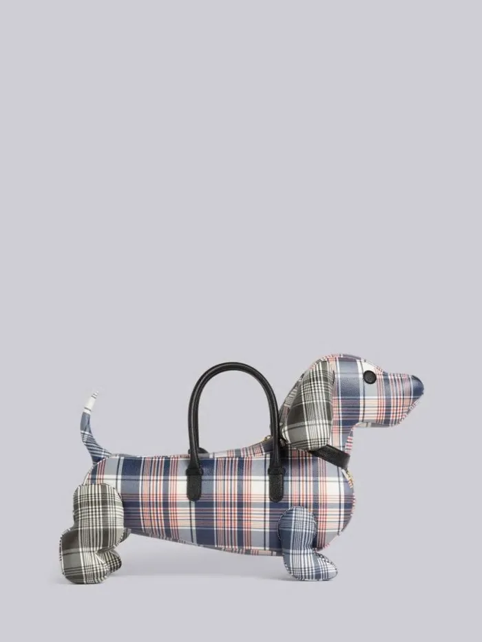 WomenMen Multicolor Madras Printed Caviar Hector Bag Rwbwht Thom Browne Handbags and Totes