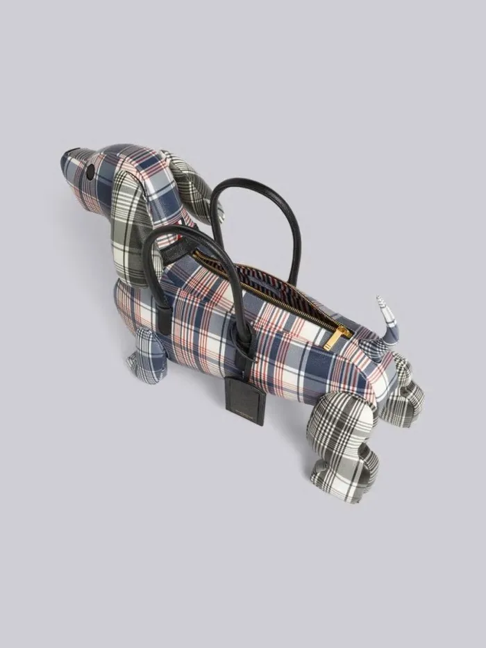 WomenMen Multicolor Madras Printed Caviar Hector Bag Rwbwht Thom Browne Handbags and Totes