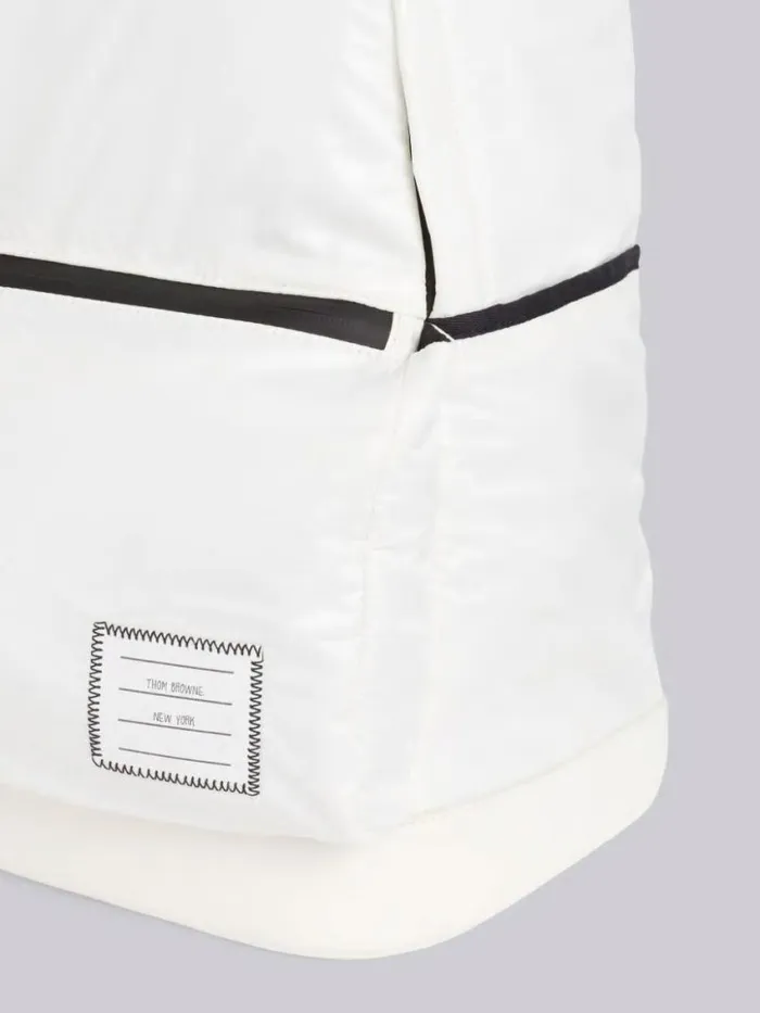 WomenMen Ripstop Backpack White Thom Browne Backpacks and Bumbags WomenMen Ripstop Backpack White Thom Browne Backpacks and Bumbags