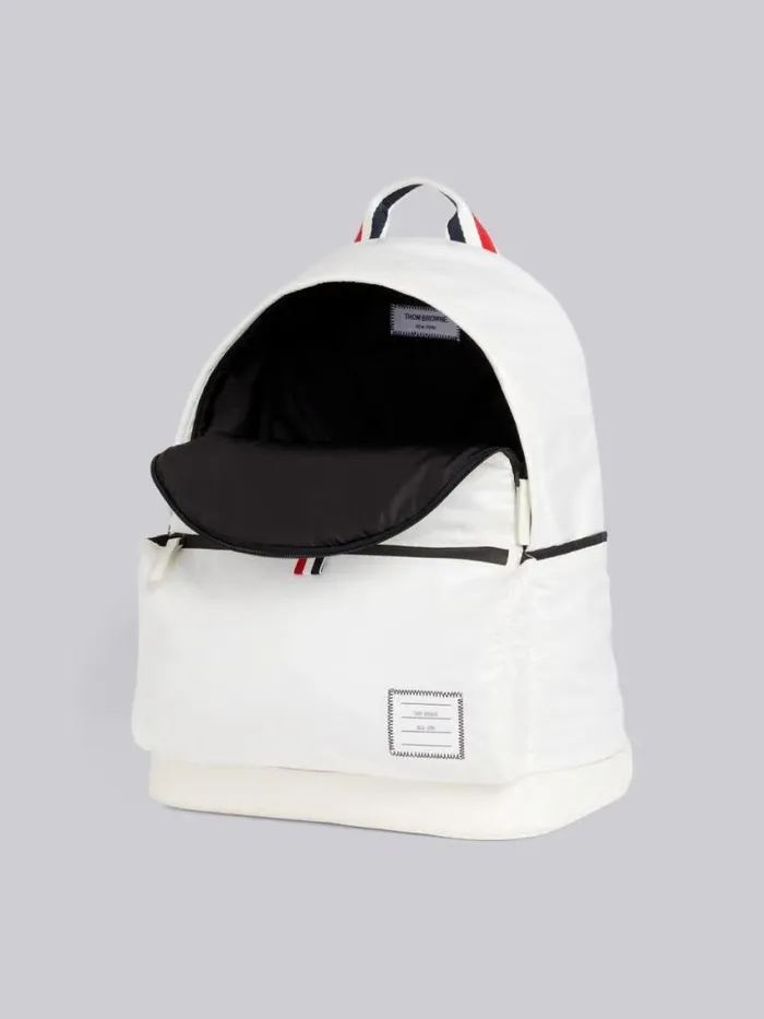 WomenMen Ripstop Backpack White Thom Browne Backpacks and Bumbags WomenMen Ripstop Backpack White Thom Browne Backpacks and Bumbags