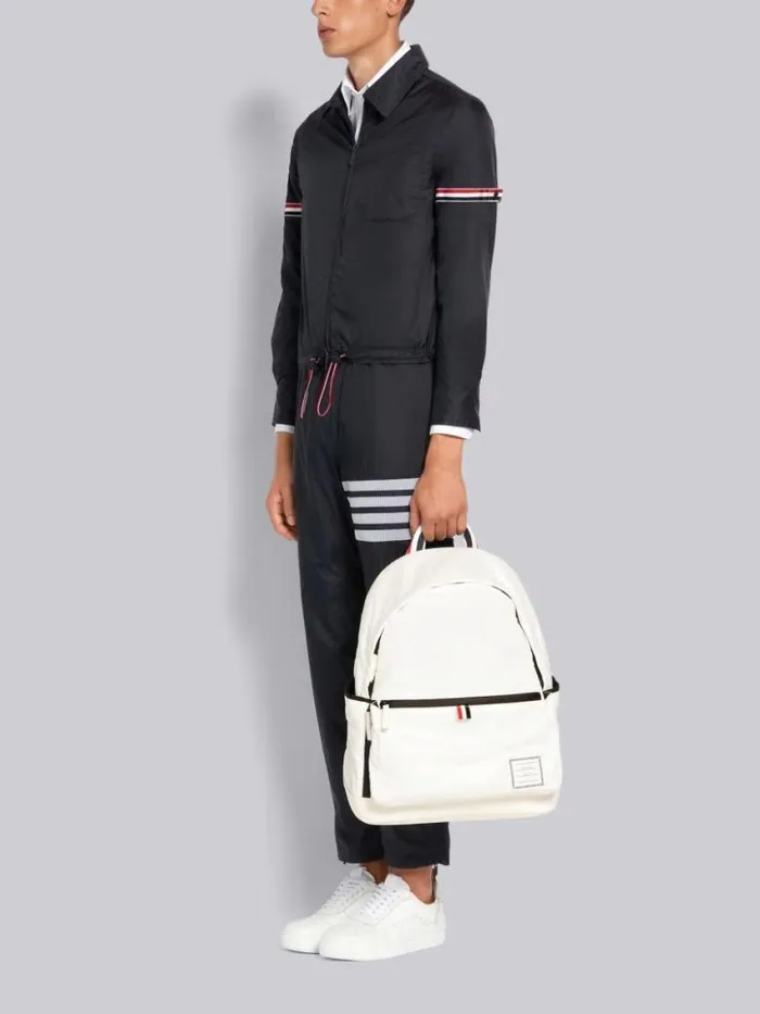 WomenMen Ripstop Backpack White Thom Browne Backpacks and Bumbags WomenMen Ripstop Backpack White Thom Browne Backpacks and Bumbags