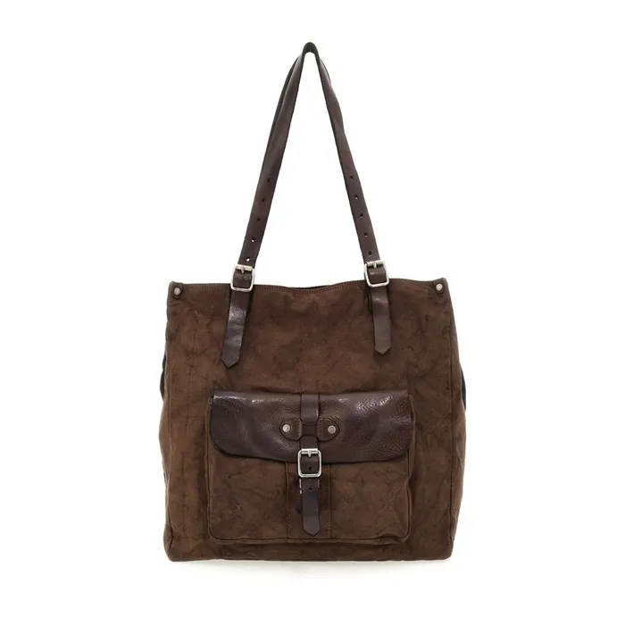 WomenMen ShoppersTote Bags Campomaggi Saturno Brown