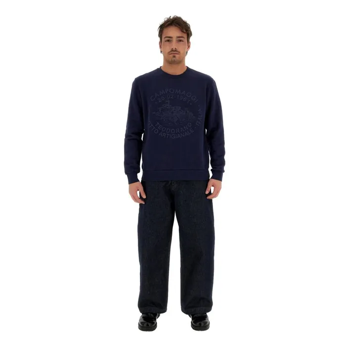 WomenMen Women Apparel Campomaggi Teodorano Sweatshirt Blue WomenMen Women Apparel Campomaggi Teodorano Sweatshirt Blue