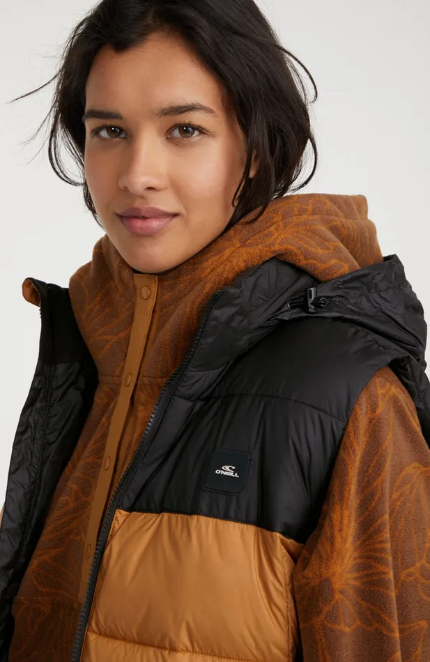 Women O039Riginals Puffer Vest Brown Mix O039Neill Jackets Women O039Riginals Puffer Vest Brown Mix O039Neill Jackets