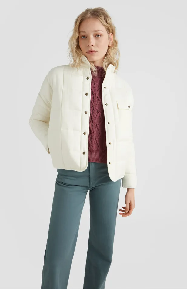 Women Ocean Quilted Jacket White O039Neill Jackets