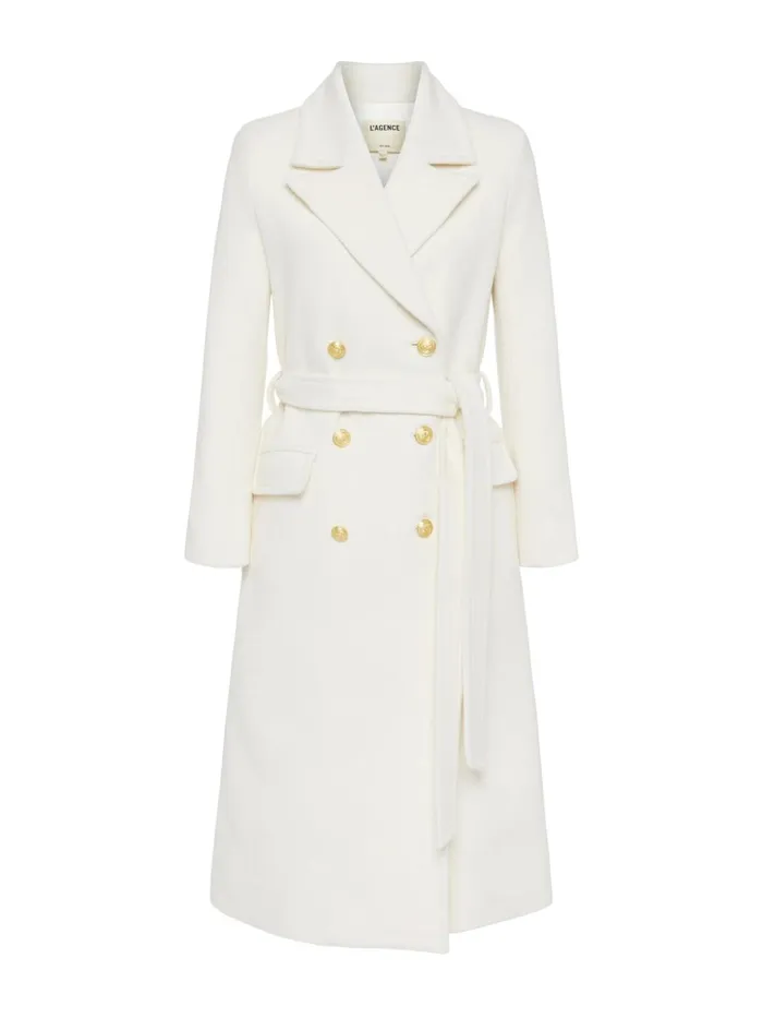 Women Olina Coat Ivory L039Agence Outerwear New