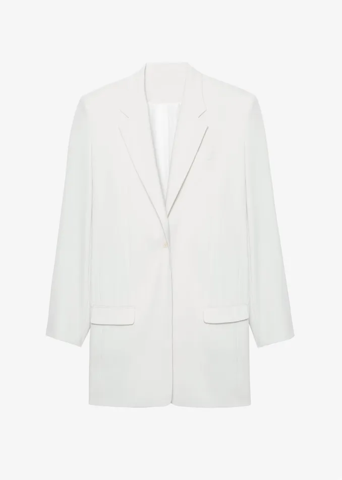 Women Outerwear The Frankie Shop Billie Oversized Blazer 8211 Cream