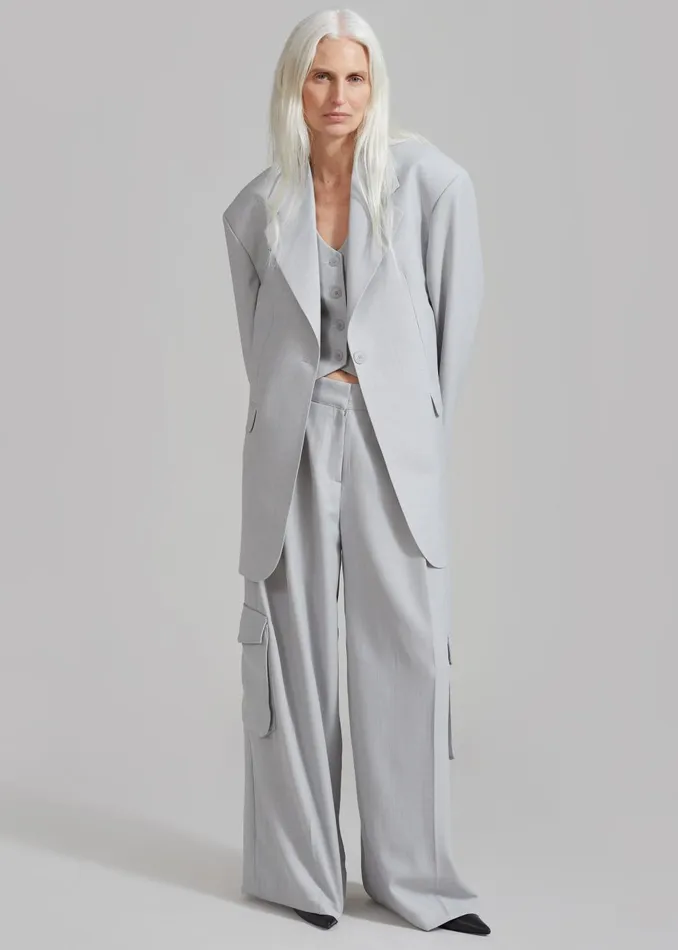 Women Outerwear The Frankie Shop Gladys Blazer 8211 Grey