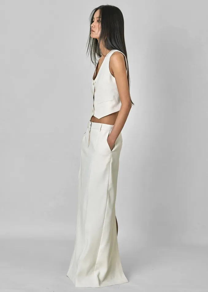 Women Outerwear The Frankie Shop Indio Vest 8211 Off White