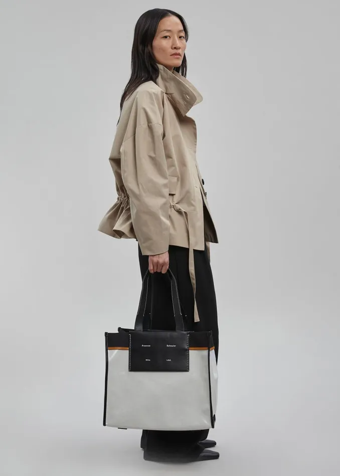 Women Outerwear The Frankie Shop Myro Drawstring Jacket 8211 Beige