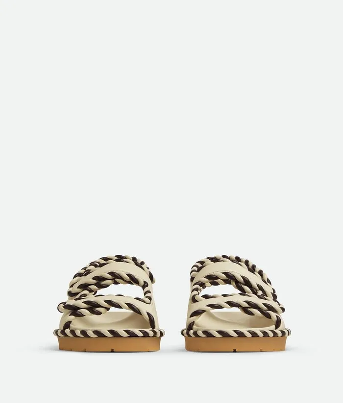 Women Sandals Bottega Veneta Jack Flat Sandal String Fondant