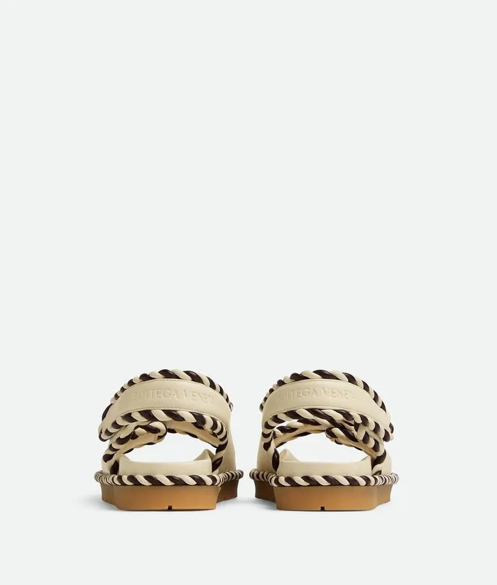 Women Sandals Bottega Veneta Jack Flat Sandal String Fondant