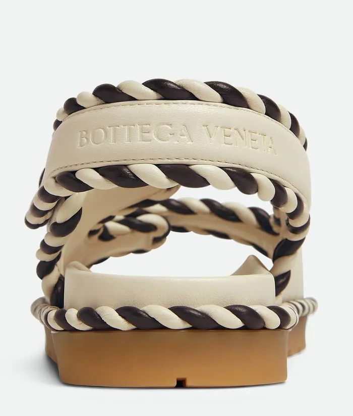 Women Sandals Bottega Veneta Jack Flat Sandal String Fondant