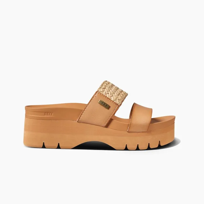 Women Sandals Reef Cushion Vista Higher Natural Raffia