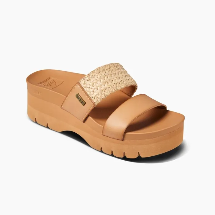 Women Sandals Reef Cushion Vista Higher Natural Raffia