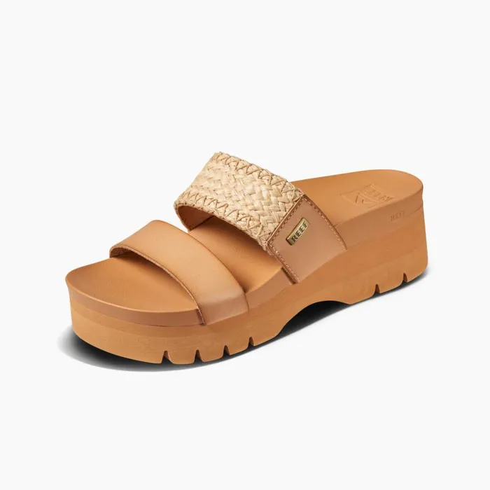 Women Sandals Reef Cushion Vista Higher Natural Raffia