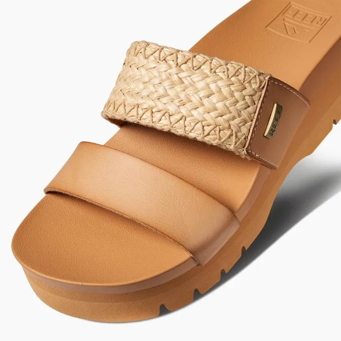 Women Sandals Reef Cushion Vista Higher Natural Raffia