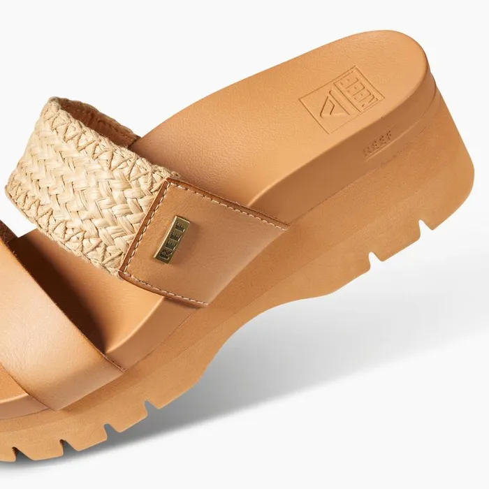 Women Sandals Reef Cushion Vista Higher Natural Raffia