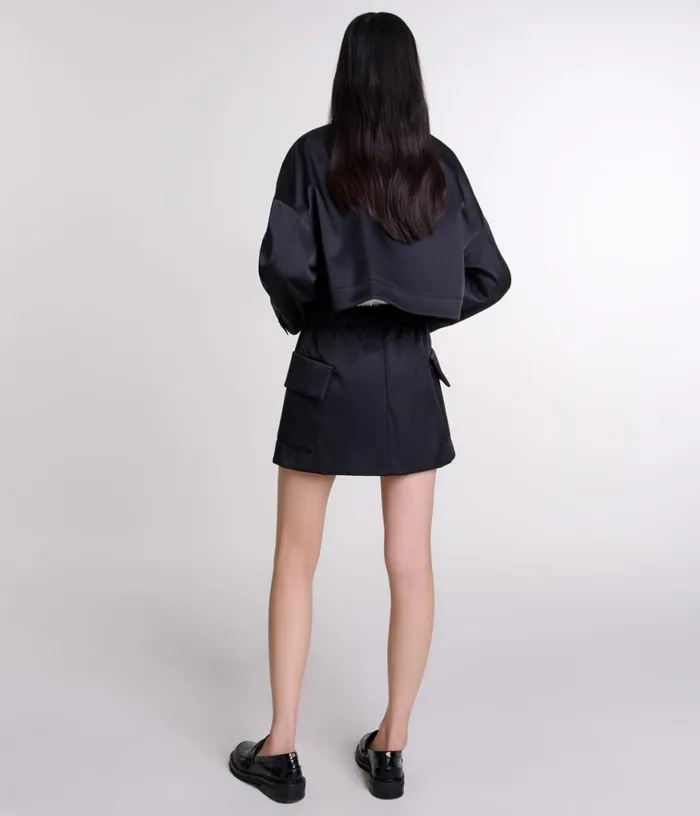 Women Satin Jacket Maje Blazers and Jackets