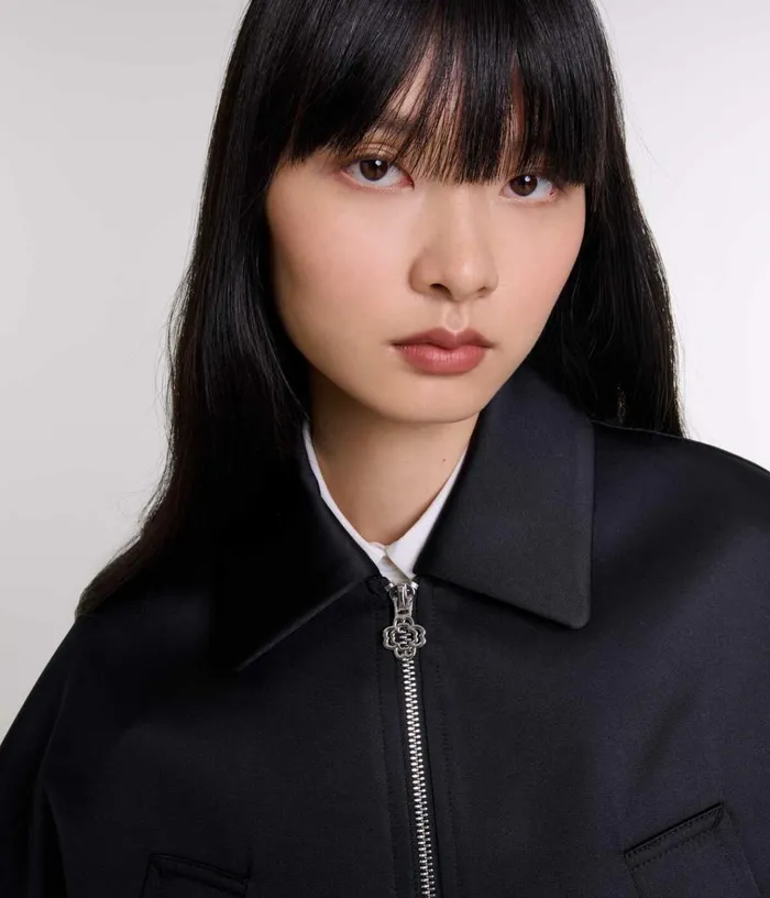 Women Satin Jacket Maje Blazers and Jackets