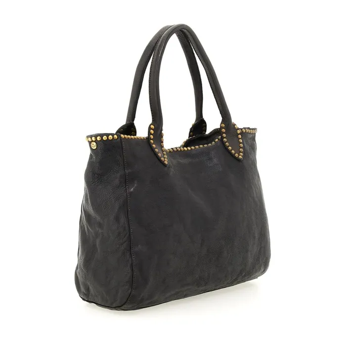 Women ShoppersTote Bags Campomaggi Malachite Black Women ShoppersTote Bags Campomaggi Malachite Black