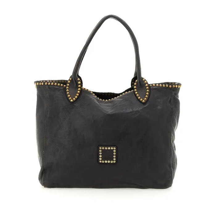Women ShoppersTote Bags Campomaggi Malachite Black Women ShoppersTote Bags Campomaggi Malachite Black
