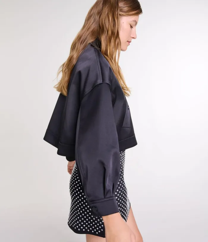Women Short Skirt With Rhinestones Maje Skirts and Shorts