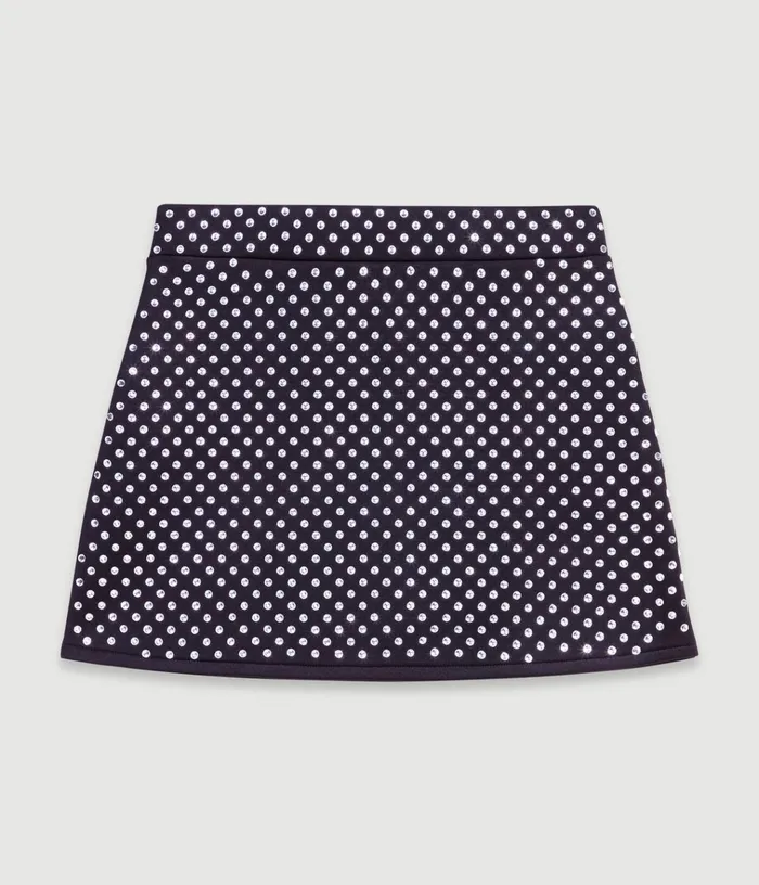 Women Short Skirt With Rhinestones Maje Skirts and Shorts