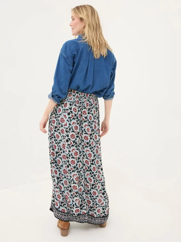 Women Skirts Fat Face Arabella Black Wild Floral Midi Skirt Women Skirts Fat Face Arabella Black Wild Floral Midi Skirt