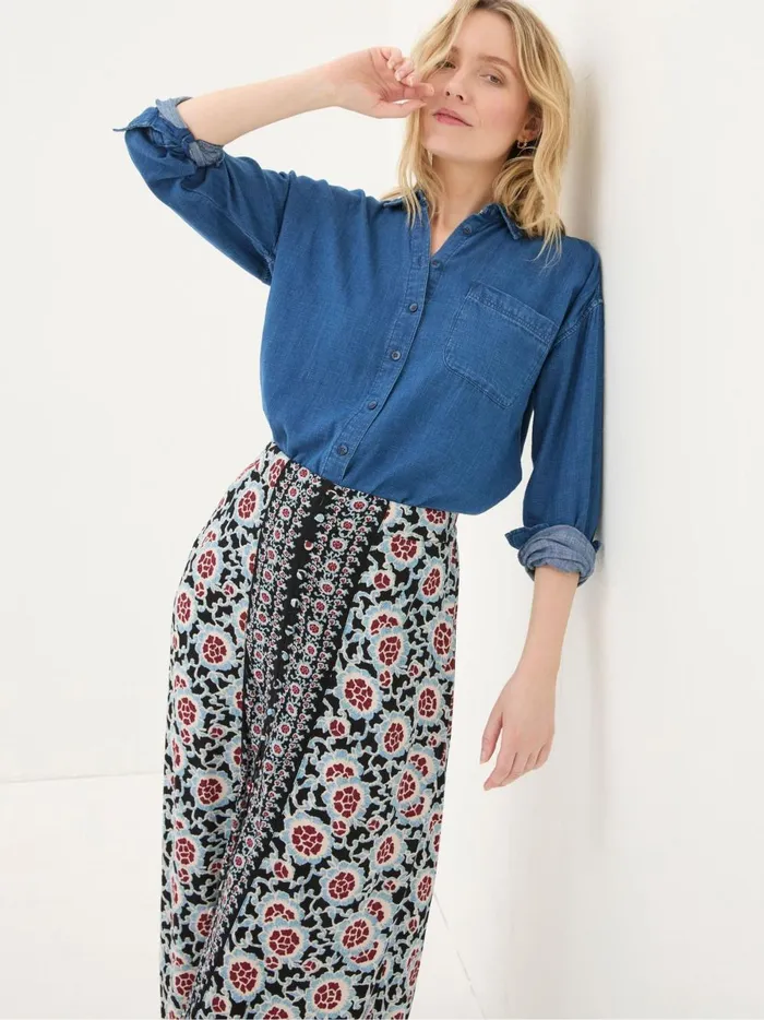 Women Skirts Fat Face Arabella Black Wild Floral Midi Skirt Women Skirts Fat Face Arabella Black Wild Floral Midi Skirt