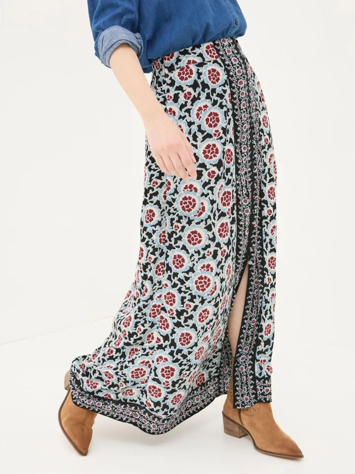 Women Skirts Fat Face Arabella Black Wild Floral Midi Skirt Women Skirts Fat Face Arabella Black Wild Floral Midi Skirt