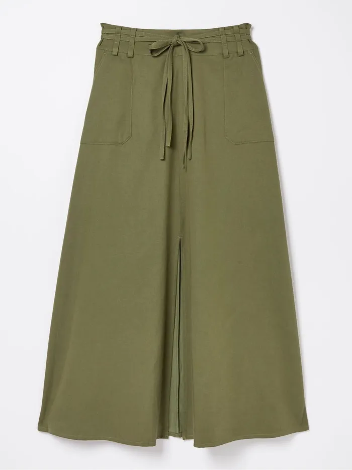 Women Skirts Fat Face Melanie Green Utility Midi Skirt