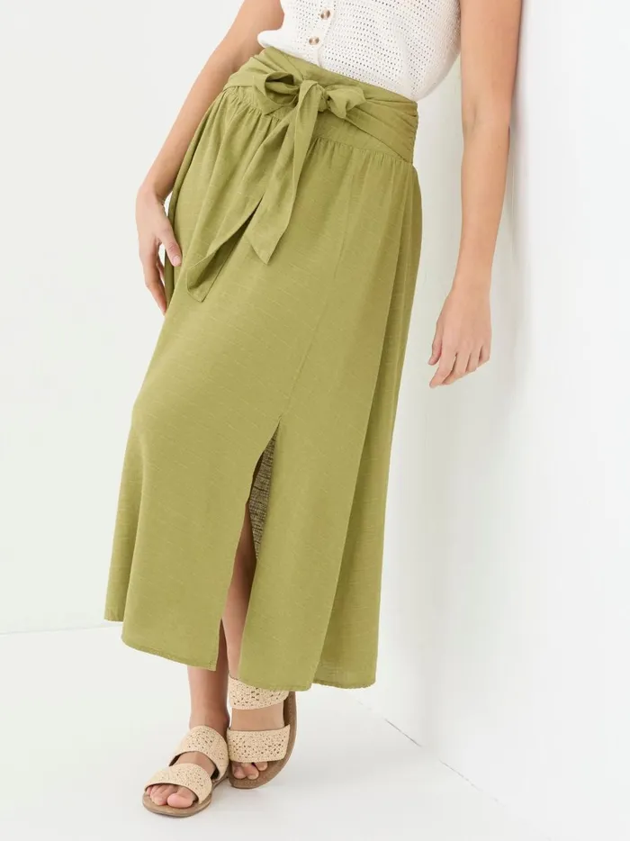 Women Skirts Fat Face Sascha Green Midi Skirt