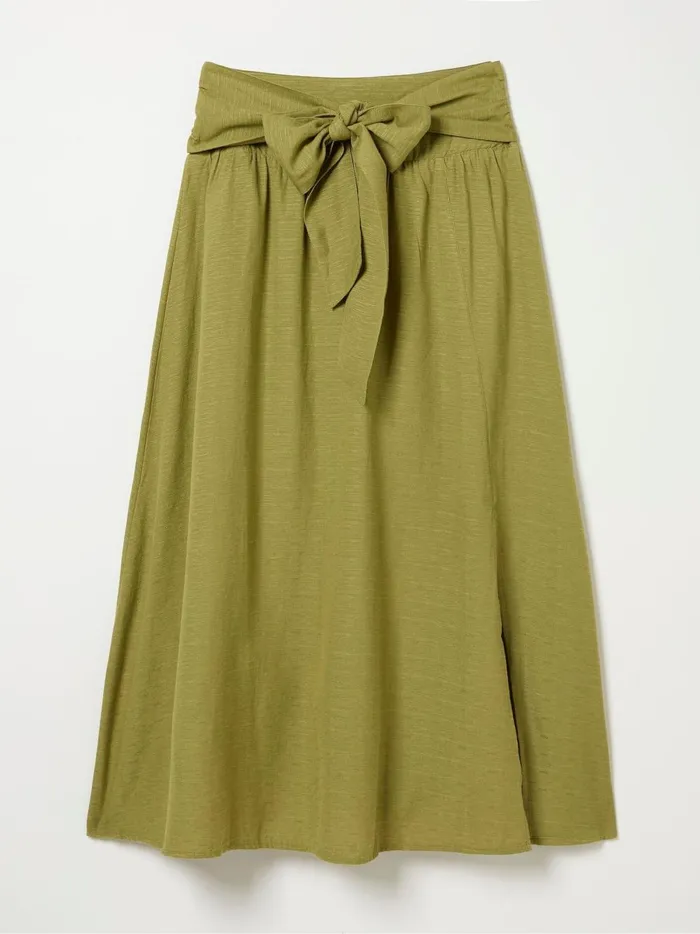 Women Skirts Fat Face Sascha Green Midi Skirt