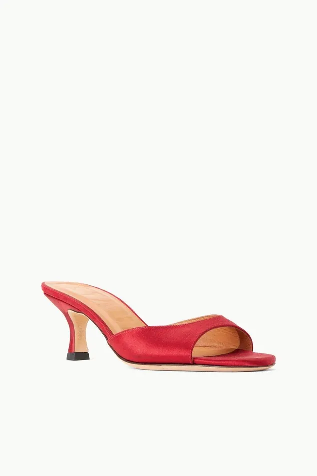 Women STAUD BRIGITTE MULE RUBY SATIN STAUD Bridal Women STAUD BRIGITTE MULE RUBY SATIN STAUD Bridal