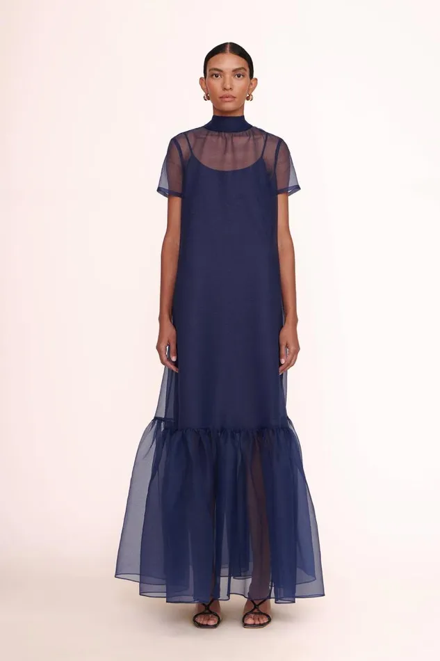Women STAUD CALLUNA DRESS NAVY STAUD Dresses