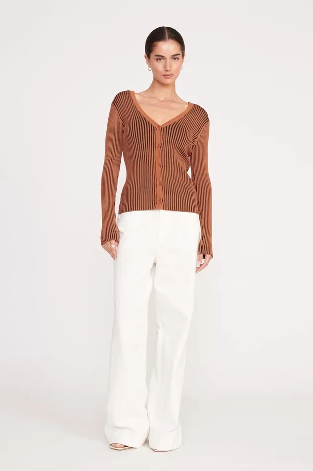 Women STAUD CARGO SWEATER BLACK TAN STAUD Tops Women STAUD CARGO SWEATER BLACK TAN STAUD Tops
