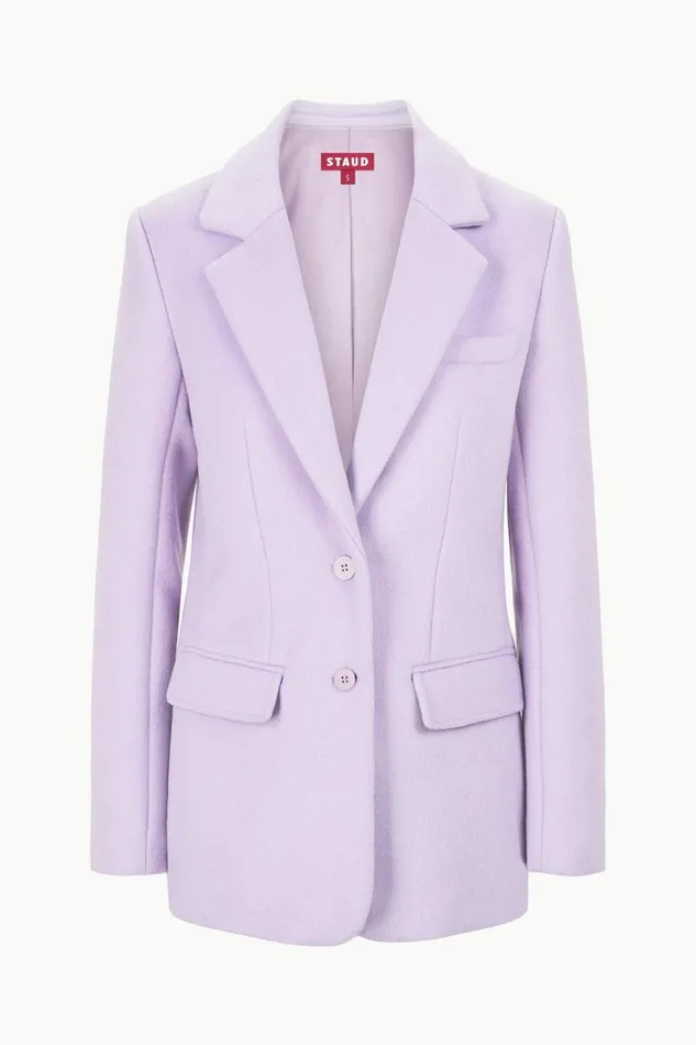 Women STAUD CITY BLAZER LAVENDER SUITING STAUD Outerwear and Jackets Women STAUD CITY BLAZER LAVENDER SUITING STAUD Outerwear and Jackets