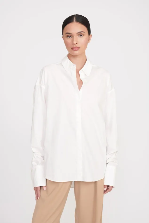 Women STAUD COLTON SHIRT WHITE STAUD Tops Women STAUD COLTON SHIRT WHITE STAUD Tops