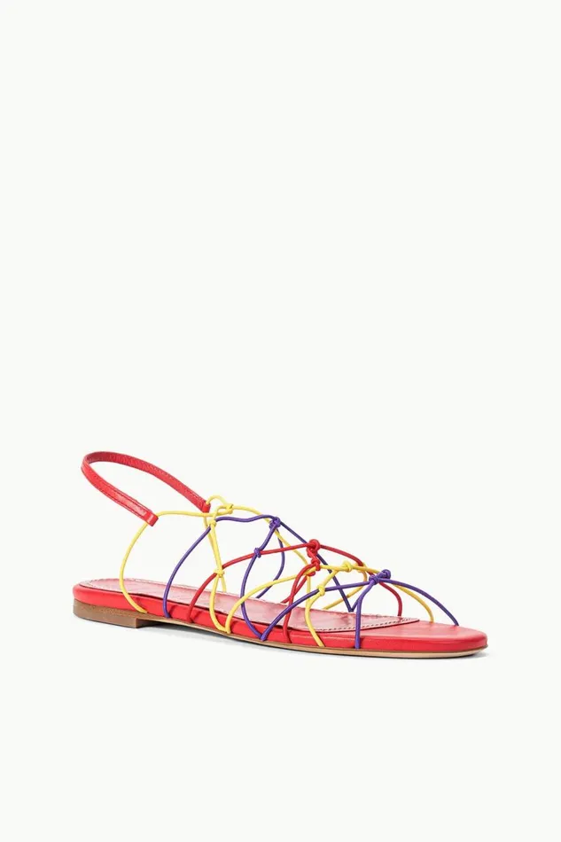 Women STAUD GIO KNOT SANDAL RED ROSE MULTI STAUD Sandals Women STAUD GIO KNOT SANDAL RED ROSE MULTI STAUD Sandals