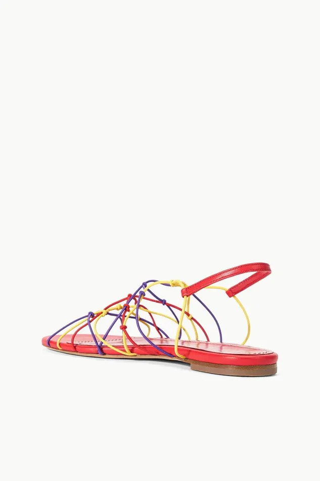 Women STAUD GIO KNOT SANDAL RED ROSE MULTI STAUD Sandals Women STAUD GIO KNOT SANDAL RED ROSE MULTI STAUD Sandals